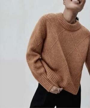 Everlane Women’s Size XS Merino Alpaca Cotton Blend Cropped Crew Neck Sweater